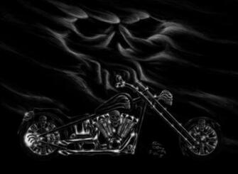 Skull Harley Large By Mongloid