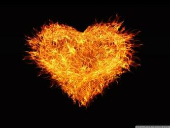 Wallpaper Fire Heart