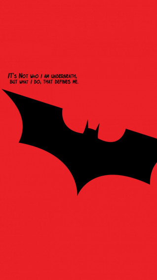 Batman Quotes Minimal Red 4k Ultra HD Mobile Wallpaper