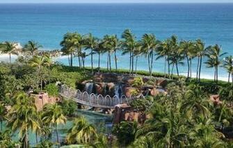 Wallpaper Bahamas Paradise Island Atlantis Bridge City
