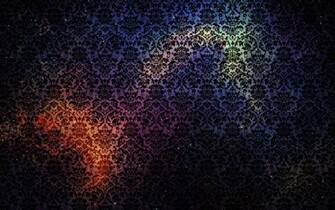 Outer Space Damask Desktop Pc And Mac Wallpaper