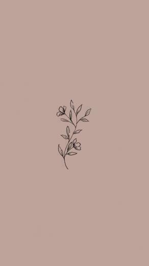 Floral Plant Phone Wallpaper Tattoo Design iPhone