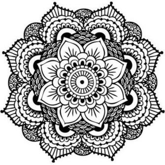 Mandala Tattoo Black Henna Temporary Set Of