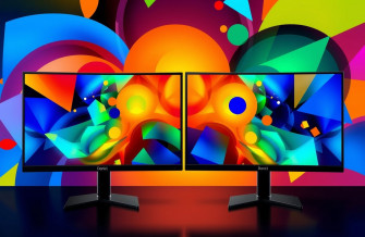 Abstract Dual Monitor Wallpaper