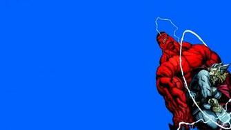 HD Red Hulk Fighting Thor Wallpaper