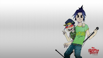 On Plastic Beach Gorillaz Wallpaper Drawdecember By Darukii
