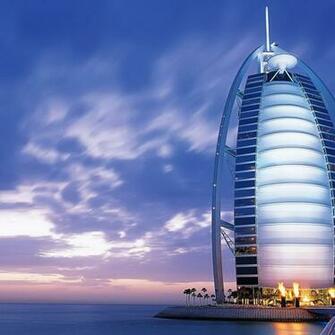 Beautiful Building On Pier iPad Wallpaper Background