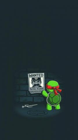 Ninja Turtles Minimalist iPhone HD Wallpaper Traxzee