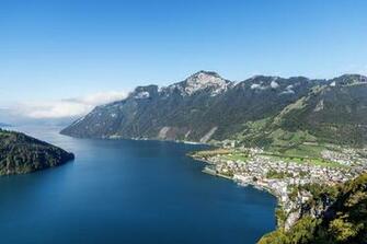 Picture Switzerland Ingenbohl Canton Of Schwyz Lake Lucerne Nature