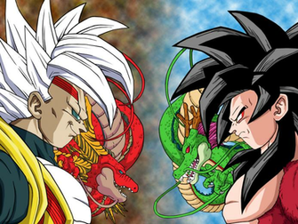 Baby Vegeta Vs Goku Ssj4 By Markael