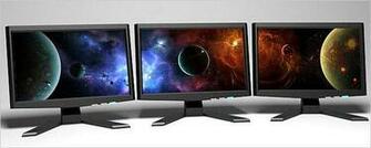 Beautiful Screen Multi Monitor Space Wallpaper