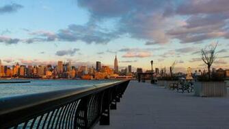 Ultra HD Wallpaper New York City Night Water Sunset