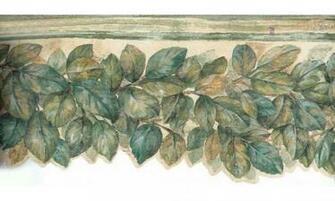 Home Green Leaves Pallet Wallpaper Border