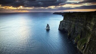 Cliffs Of Moher Sunset Wallpaper
