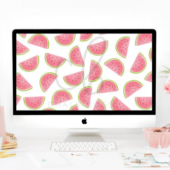 Watermelon Laptop iPad Desktop Computer Background Wallpaper