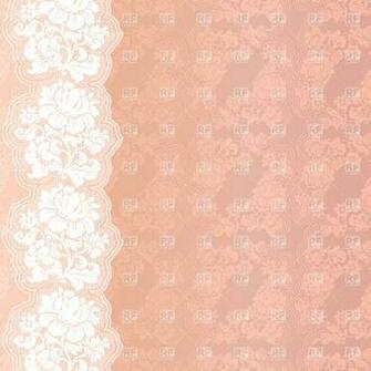 Pink Victorian Wallpaper With Floral Lacy Border Background