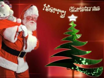 Merry Christmas Round Tree