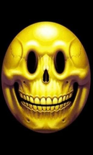 Bigger Smiley Skull Live Wallpaper For Android Screenshot