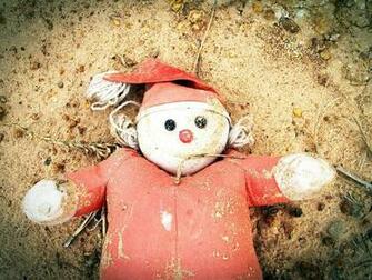 HD Wallpaper Monkey Wearing Santa Claus Costume Doll Old Weird