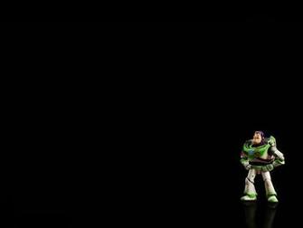 Buzz Lightyear Small Black Background Wallpaper Toy
