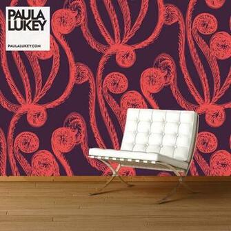 Custom Wallpaper Feature Walls Fab Fiddleheads Modern