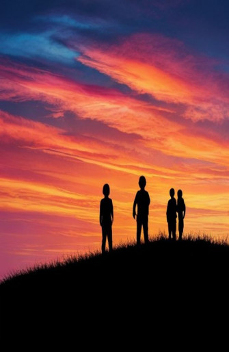 Shadow Boy Sunset Wallpaper