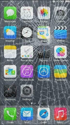 Pin Broken Screen Cracked Display Funny Wallpaper Desktop