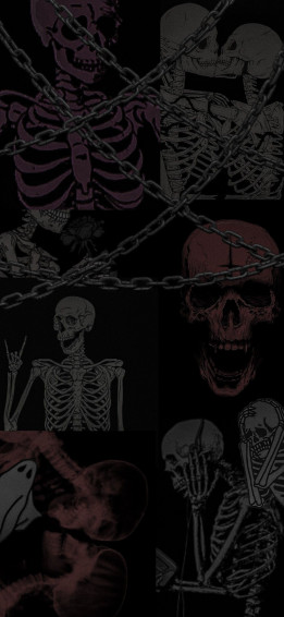 Skeleton Aesthetic Edgy Wallpaper Skeletons