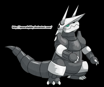 Sugimori Style Ashes The Aggron By Generalgibby