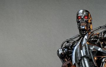 Wallpaper Fiction Steel Robot Terminator T
