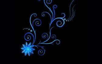 Wallpaper Patterns Lines Neon Light Flower