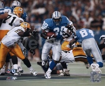 Barry Sanders Game Action Photo At Nflphotostore