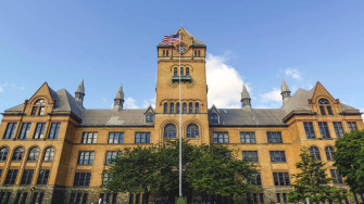 Front Old Main Building Wayne State University Wallpaper