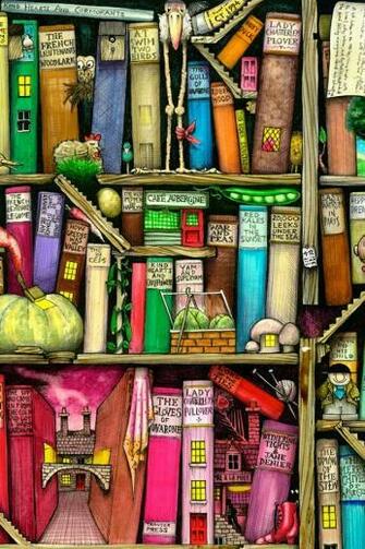 Cute Bookshelf iPhone Wallpaper And 4s