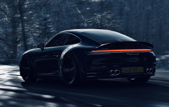 Wallpaper HDr Porsche Wood Winter Snow Game Carrera S
