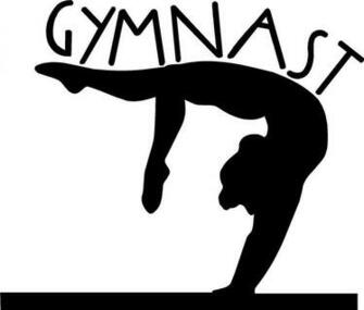 Girl Gymnastics Clipart Silhouette Il Fullxfull B6 Clipartcow