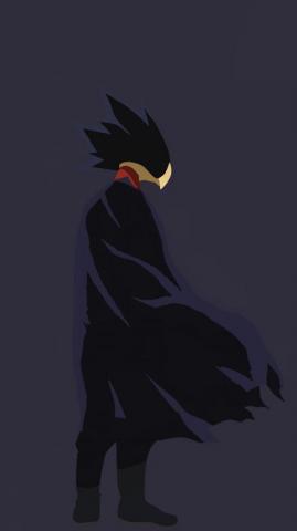 Fumikage Tokoyami Minimalist 4k Wallpaper