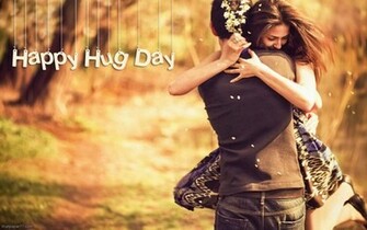 Happy Hug Day Wallpaper
