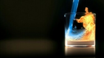 Fire And Water Wallpaper Wide HD