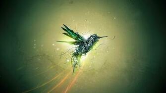 Geometric Hummingbird Wallpaper For Phones And Tablets