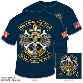 Us Navy Chiefs Hardcore Initiated Deal With It T Shirt