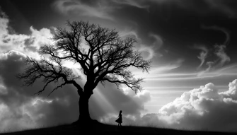 Sad Black And White Wallpaper