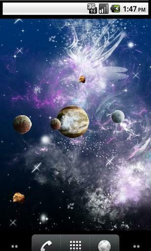 Universe 3d Live Wallpaper Have Realistic Stars Planets And Asteroids