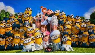 Funny Minions Background Wallpaper