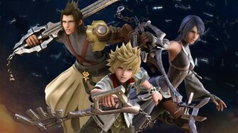 Action Hero Of Game Kingdom Hearts Birth By Sleep With Their Weapons