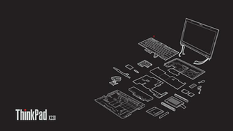 Exploded X220 Wallpaper With A Slightly Different Color Scheme