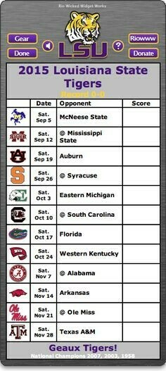 Lsu Football Schedule