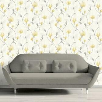 Muriva Darcy Trail Wallpaper Yellow