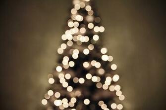 Christmas Lights Background Tree Blur Tablet Phone