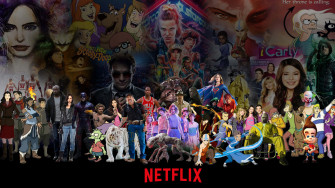 Netflix Shows Characters Digital Art Background Wallpaper